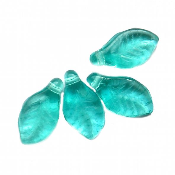 GL5814 Pale Teal TO Leaf Bead