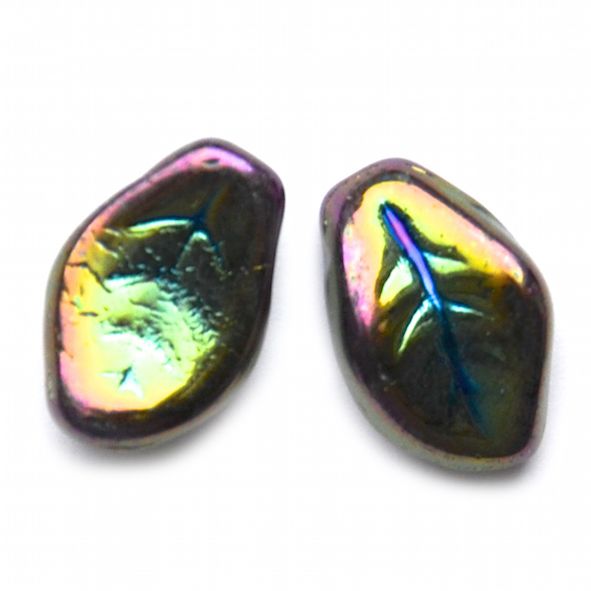 GL5829 14x9mm Scarab Green CR Leaf