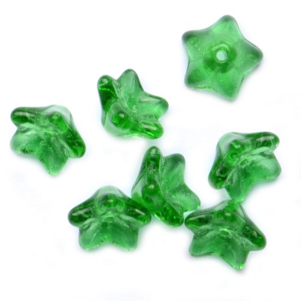 GL5898 10mm Transparent Green Bluebell Flower