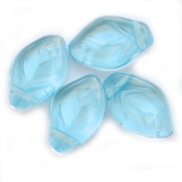 GL6056 12x8mm Turquoise CR Leaf