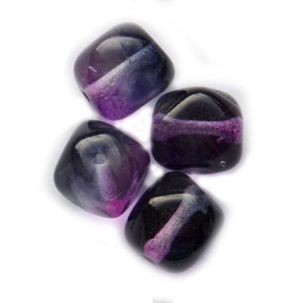 GL6061 10mm Blue/Purple Irregular Round