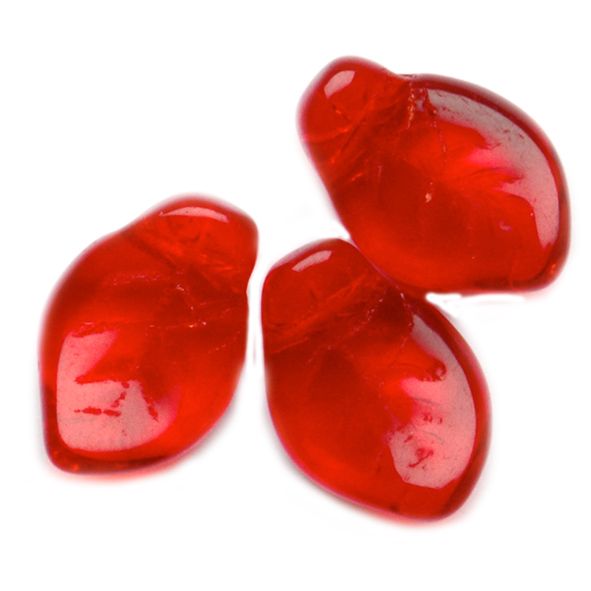 GL6140 14x9mm Red CH Leaf