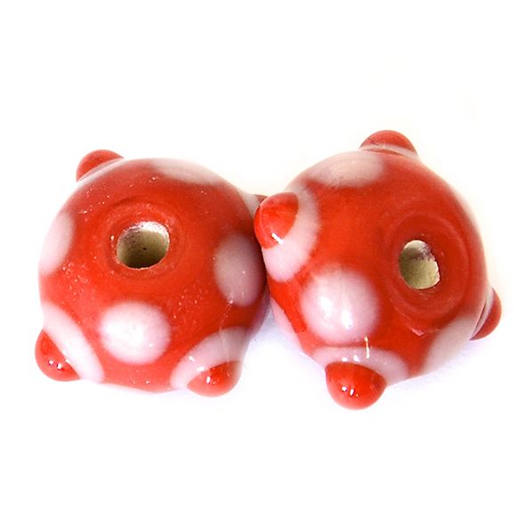 GL6669 Pinky Lilac on Red Bead