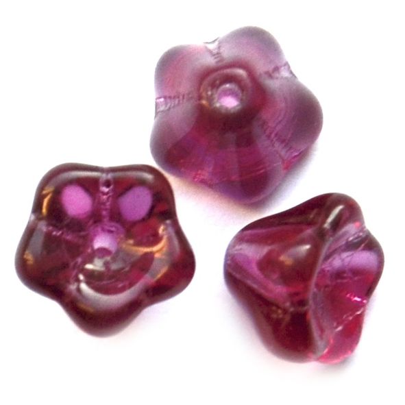 GL6724 8mm Cerise Trumpet Flower