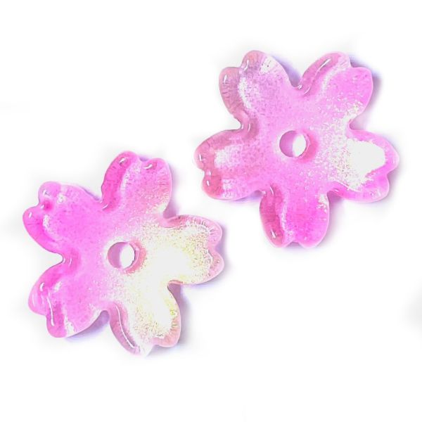 GL6807 Sunrise 15mm Cherry Blossom Bead