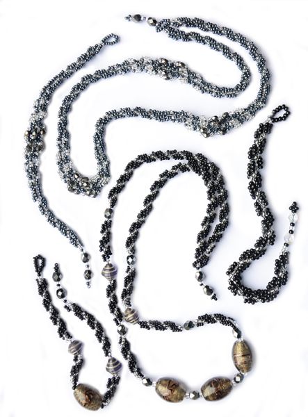 Spiral Rope Starter Kit gunmetal silver and black