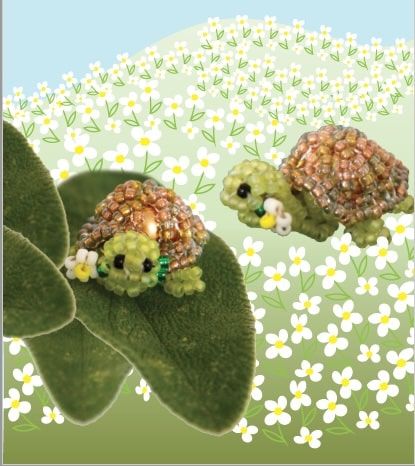 Gustav the Tortoise Earrings Pattern