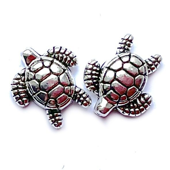 MB070 14x12mm Turtle Bead Charm