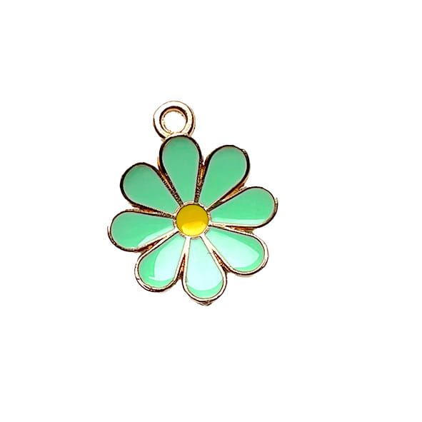 MB1098 16mm Eau de Nil Flower Pendant