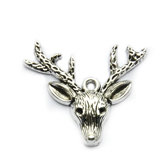 MB368 34x36mm Reindeer Head Pendant