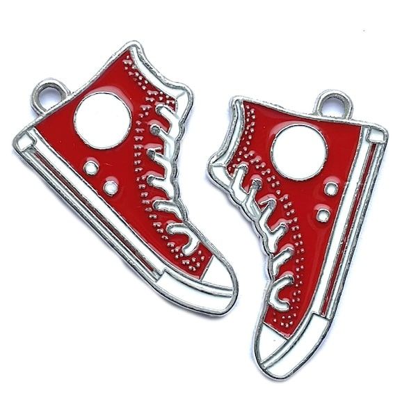 MB455 Red Baseball Boot Charm