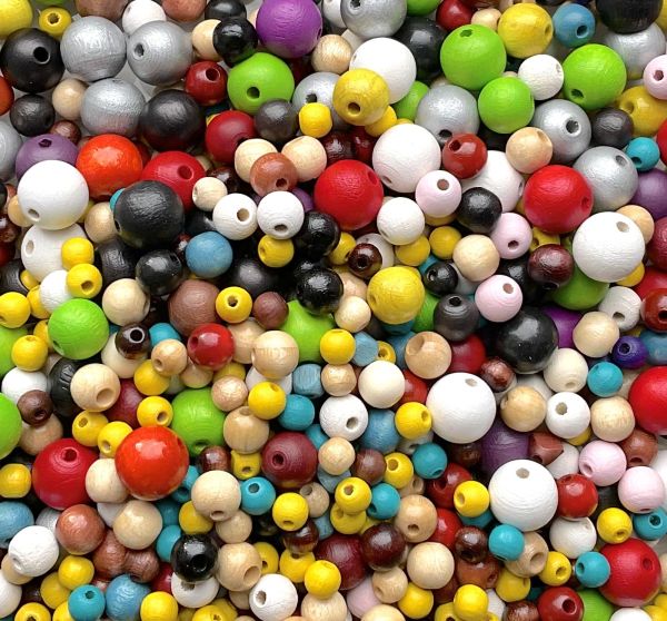 MX306 Shiny Wooden Bead Mix