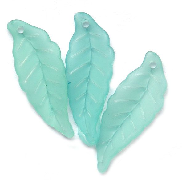 PB125 Pale Teal Fern Leaf