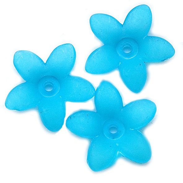 PB142 17mm Turquoise Flower
