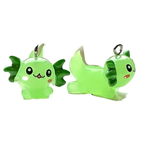 PB377 Green Axolotl Charm