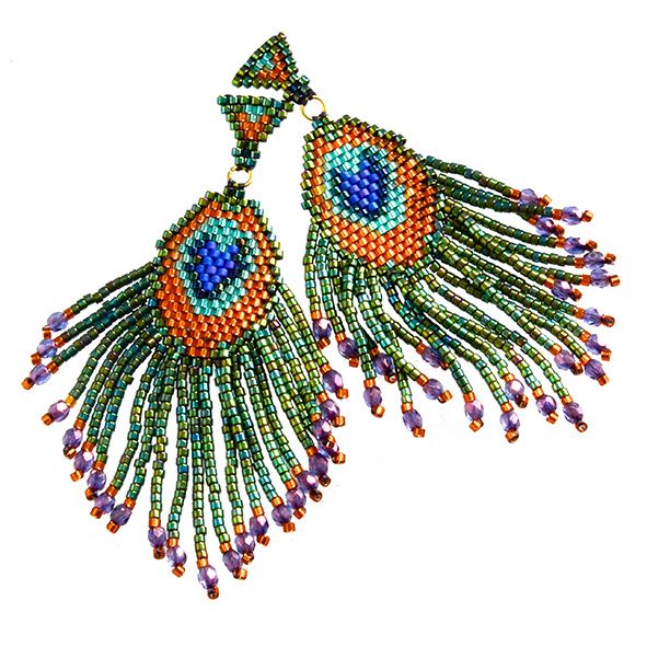 Peacock Earrings