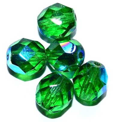 FG861 8mm Emerald AB Facet