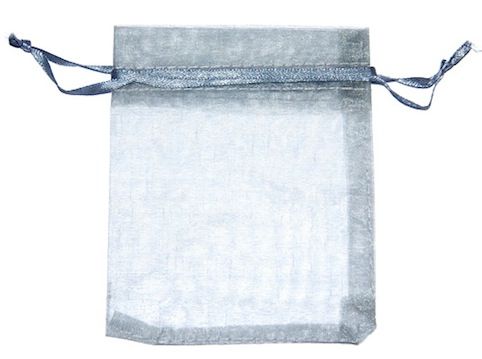 BG205 Pewter Organza Gift Bag