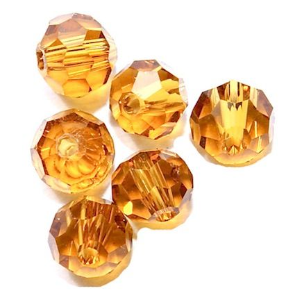 CCR404 4mm Topaz Cut Crystal Round