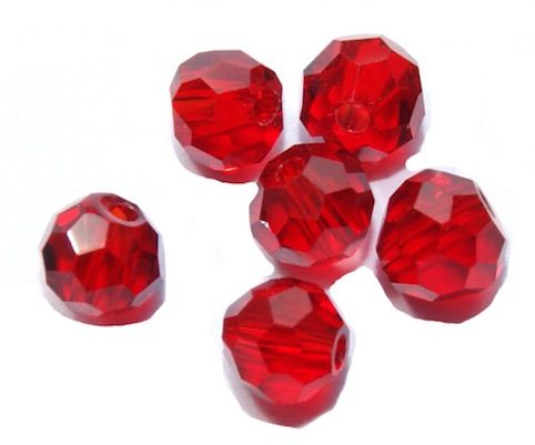 CCR416 4mm Dark Siam Cut Crystal Round