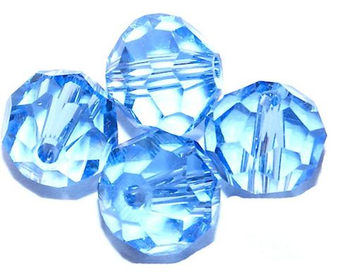 CCR810 8mm Blue Cut Crystal Round