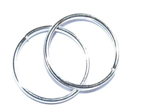 FN301 12mm Silver Double Jump Ring (Split Ring)