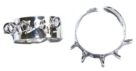 FNx305 Silver Horizontal Loop Ring Shank