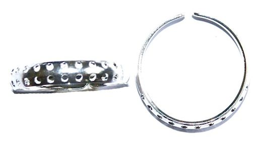 FN306 Silver Sieve Ring Shank