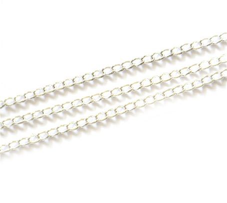 FN134 Silver Fine link Curb Chain