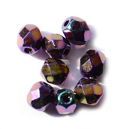 FG424 4mm Purple Scarab Facet