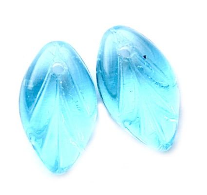 GL1591 Turquoise Top Hole Leaf