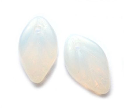 GL1594 Milky White Top Hole Leaf