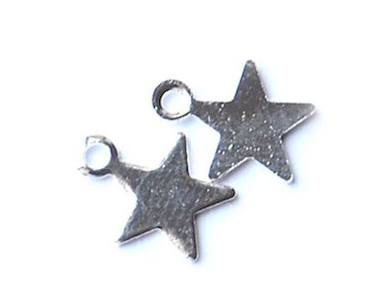 MB062 6mm Silver Metal Star Pendant