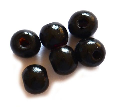 WDX822 Black 8mm Wooden Round