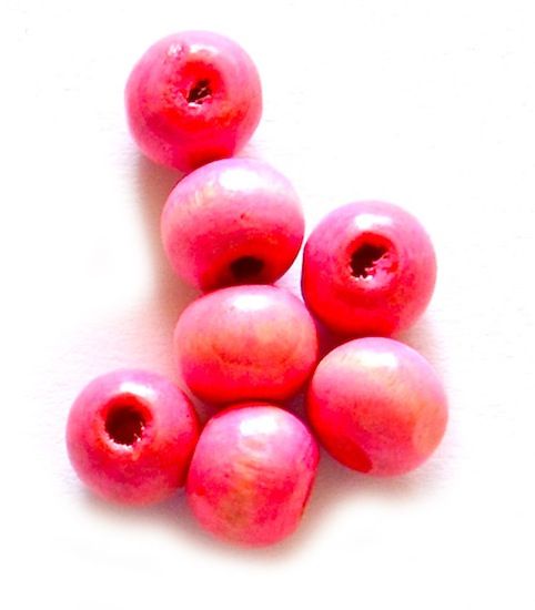 WDX823 Pink 8mm Wooden Round