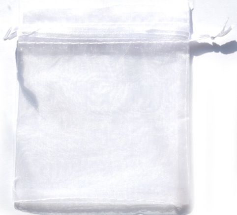 BG215 White Organza Gift Bag