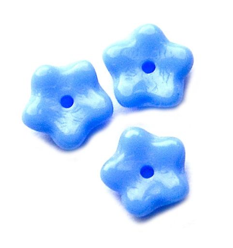 GL3380 6mm Opaque Blue Forget-me-Not Flower
