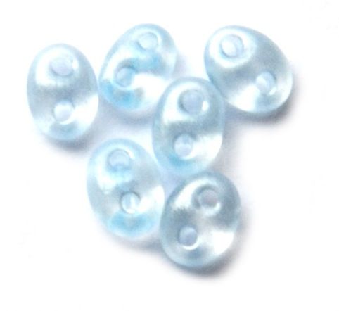 TW010 Pearl Pale Blue Twin Beads