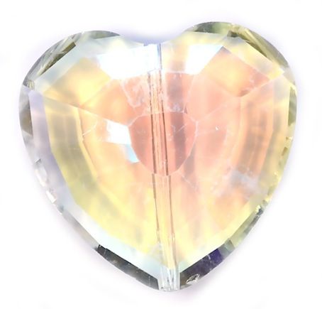 CC1001 32mm Cut Crystal AB Heart