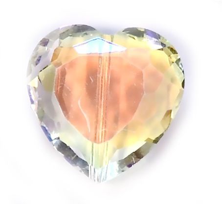 CC1021 16mm Cut Crystal AB Heart