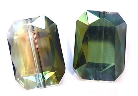 CC1052 18x13mm Tequila Sunrise Cut Crystal Rectangle