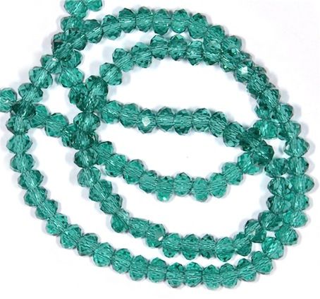 CC1178 3x1.5mm Dark Teal AB Cut Crystal Rondelles