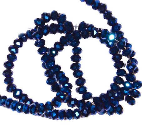 CC1192 3x1.5mm Cobalt AB Cut Crystal Rondelles