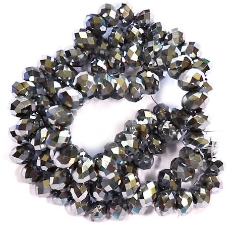 CC1224 4x2mm Full Argentum Cut Crystal Rondelle