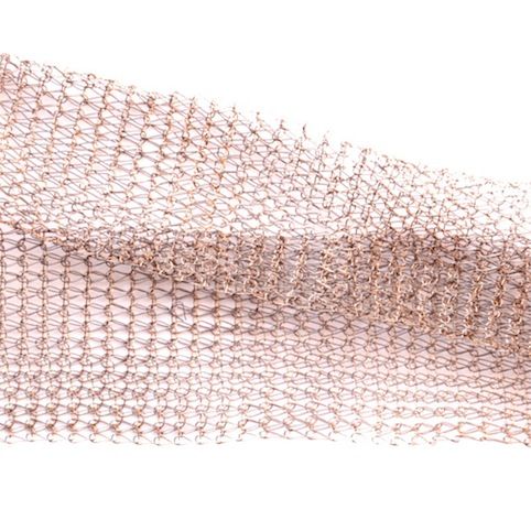 KWR015 Gunmetal Knitted Wire Ribbon