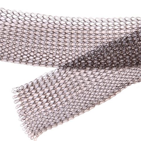 KWR019 Black Knitted Wire Ribbon