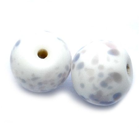 GL3914 10mm Frost Lilac Dotty Round