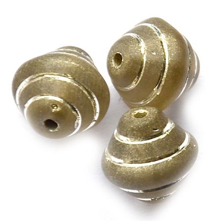 GL2927 Pearl Grey Bicone Spinning Top