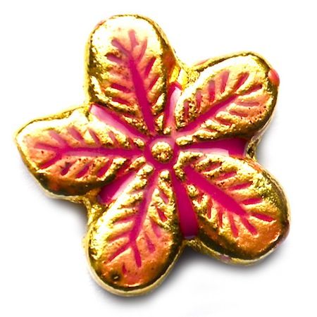 MB903 23mm Pink Metal Flower