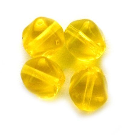 GL3983 6mm Yellow Bicone